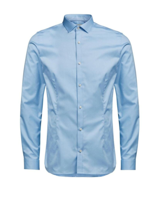 Klassisk lyseblå skjorte med lange ærmer - Jack & Jones